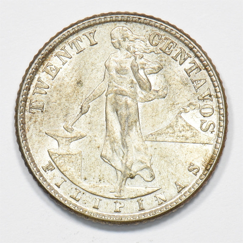 Philippines 1944-D Commonwealth 20 Centavos Silver P1912010