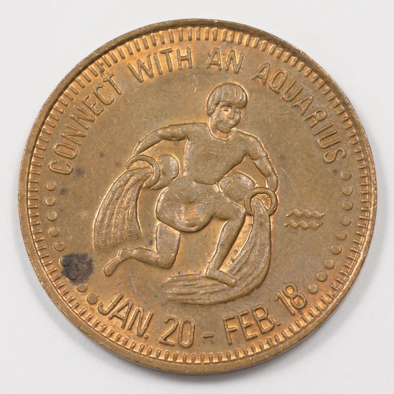Aquarius Zodiac Adult Novelty Token P9040140