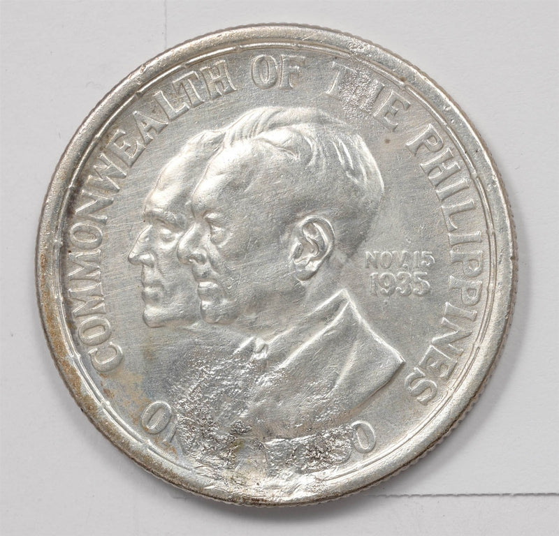 Philippines 1936 Peso Silver Murphy-Quezon P490500 combine shipping0