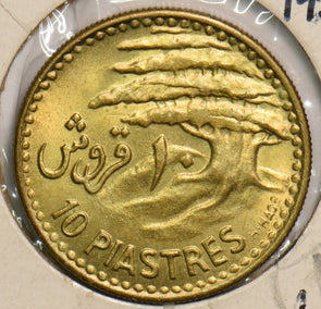 Lebanon 1955 10 Piastres P490097 combine shipping2
