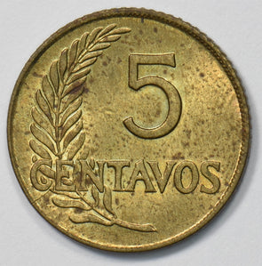 Peru 1960 5 Centavos Bust of Ceres P903526 combine shipping1
