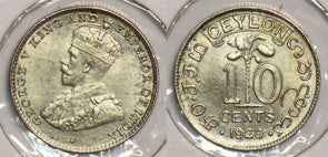 Ceylon 1920 10 Cents P290339 combine shipping0