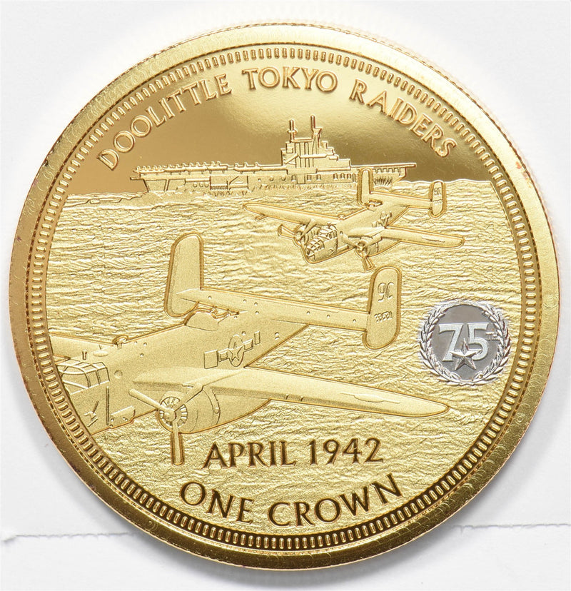 Tristan da Cunha 2017 Doolittle Tokyo Raiders Commemorative Crown Proof P1913470