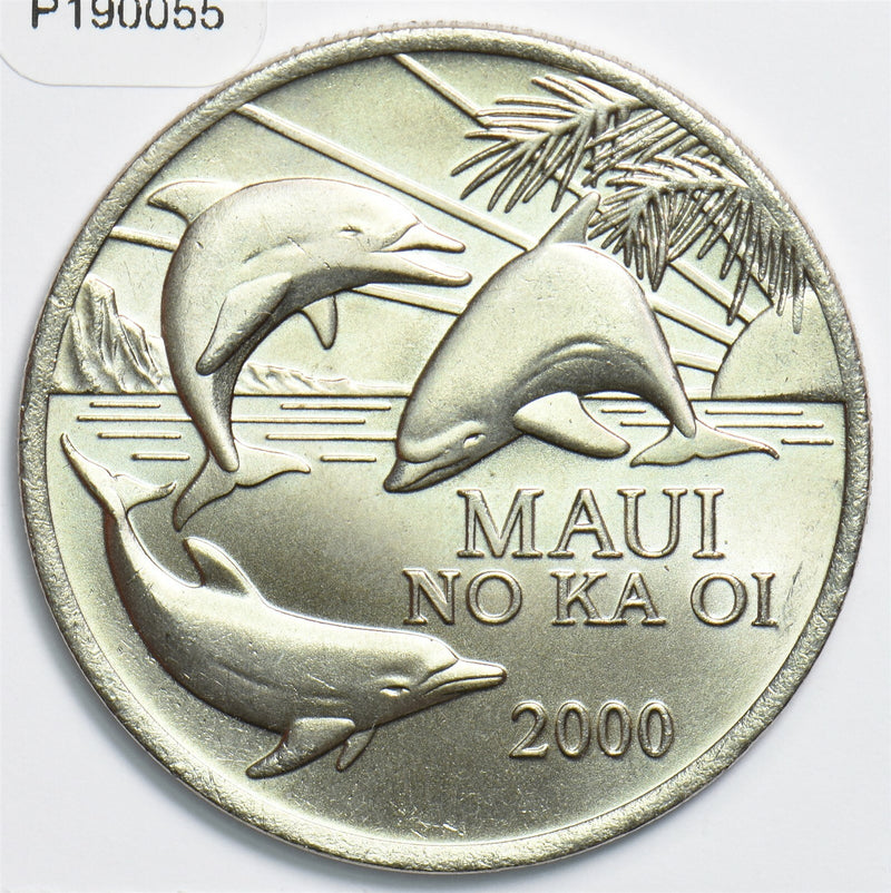 Hawaii 2000 Maui Hawaii Trade Dollar Token Dolphin animal P190055 combine shipp0