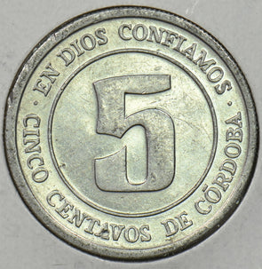 Nicaragua 1974 5 Centavos P900387 combine shipping1
