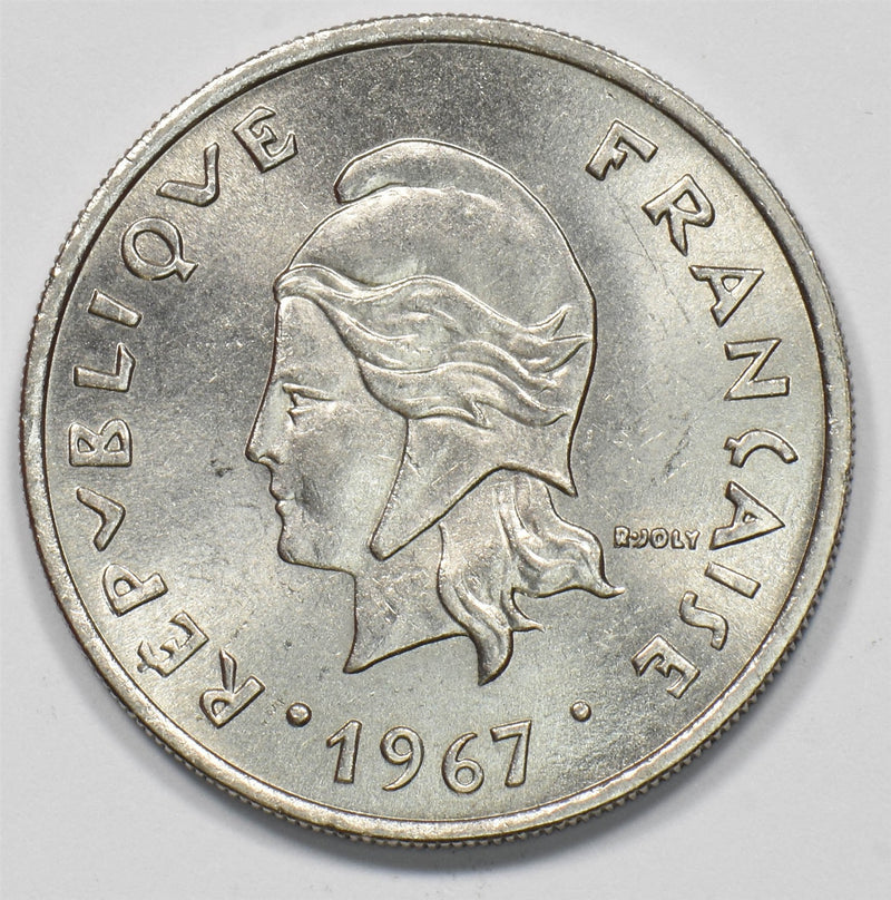 French Polynesia 1967 Marianne 20 Francs P9029010