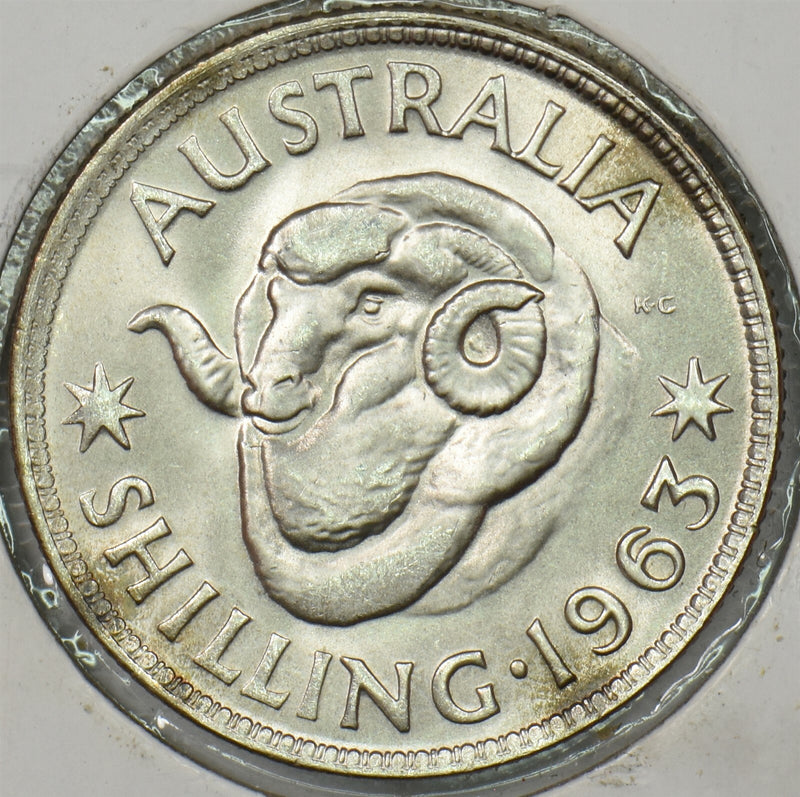 Australia 1963 Shilling Ram animal P150156 combine shipping0