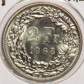 Switzerland 1968 2 Francs P150082 combine shipping2