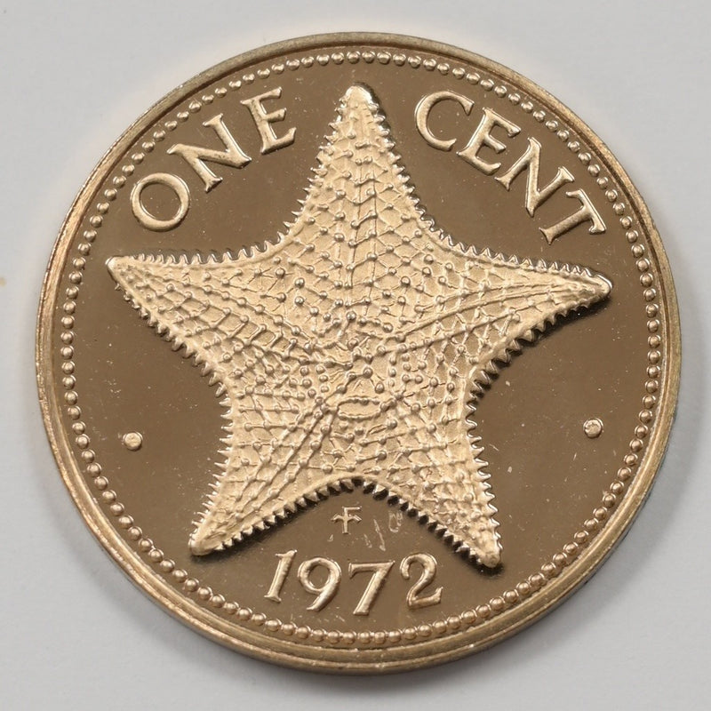 Bahamas 1972-FM Elizabeth II- StarFish Cent Proof P9040700
