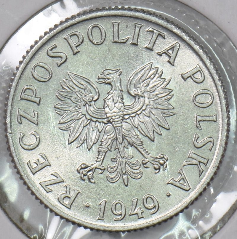 Poland 1949 2 Groszy Eagle P190607 combine shipping0