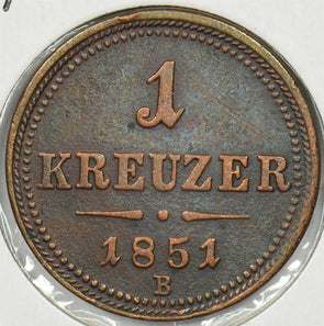 Austria 1851 B Kreuzer Eagle animal P190415 combine shipping1