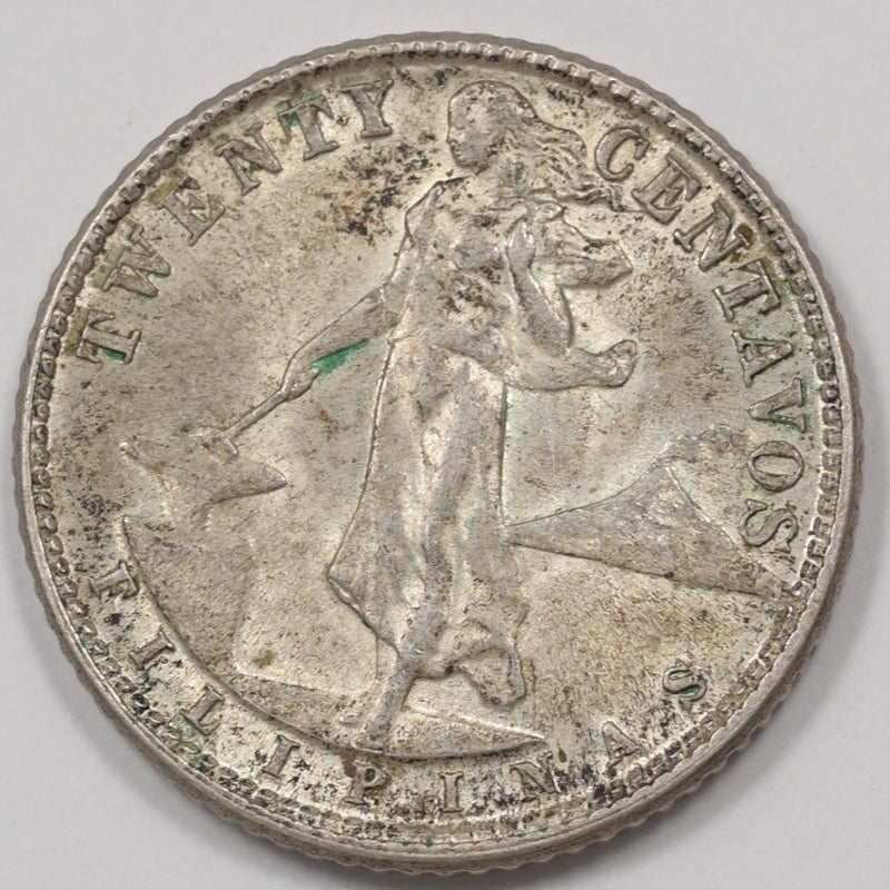 Philippines 1944-D Commonwealth 20 Centavos Silver P1514160