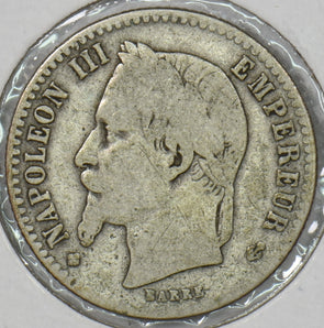 France 1866 BB 50 Centimes Fine. Silver P190580 combine shipping0