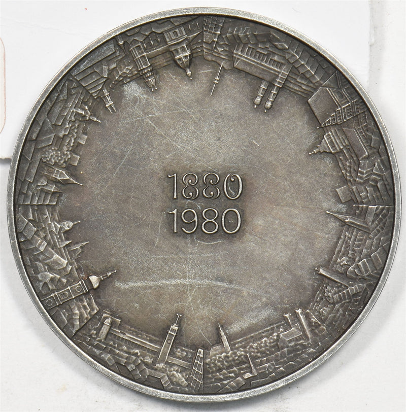 Germany 1980 Silver Art Round 100 Jahre Munchener Ruck Munich P490358 combine sh0