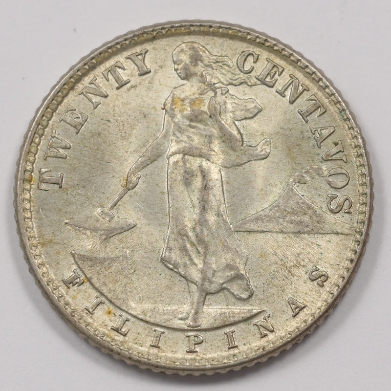 Philippines 1944-D Commonwealth 20 Centavos Silver P1514610