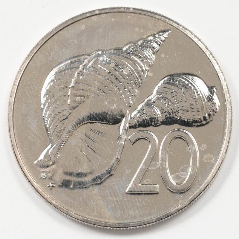 Cook Islands 1977-FM Elizabeth II 20 Cents Proof P1516550