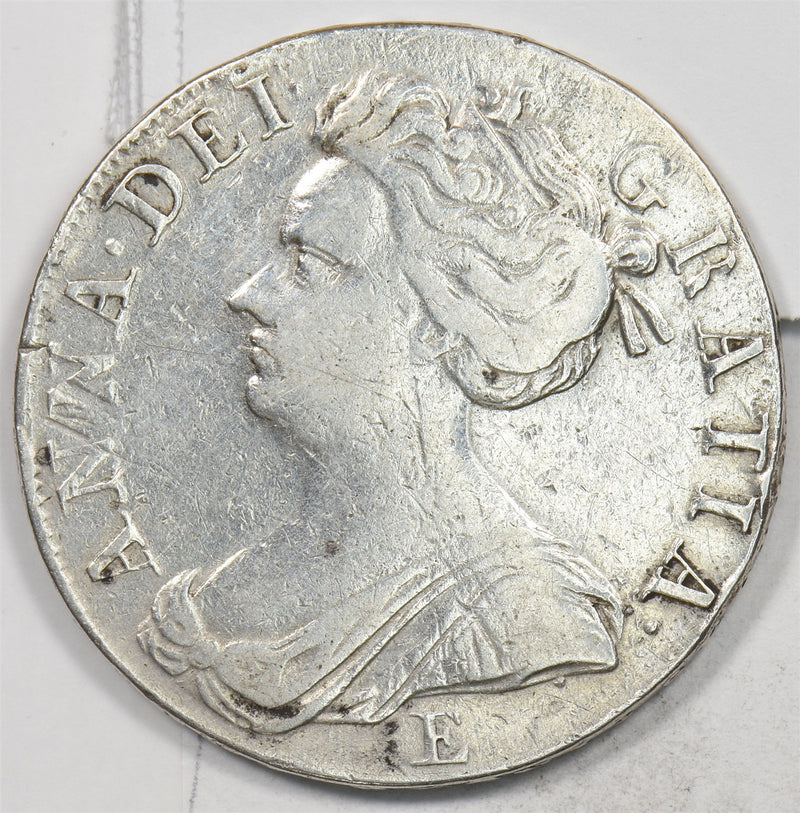Great Britain 1708 Crown Silver Crowned cruciform shields Anne P490370 combine s0