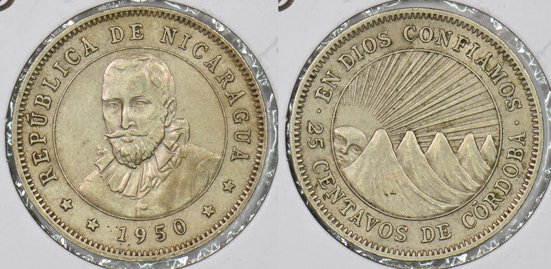 Nicaragua 1950 25 Centavos P290407 combine shipping0