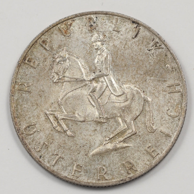 Austria 1960 Second Republic 5 Schilling Silver P9042600