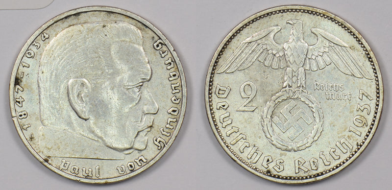 Germany 1937 2 Reichsmark P190255 combine shipping0