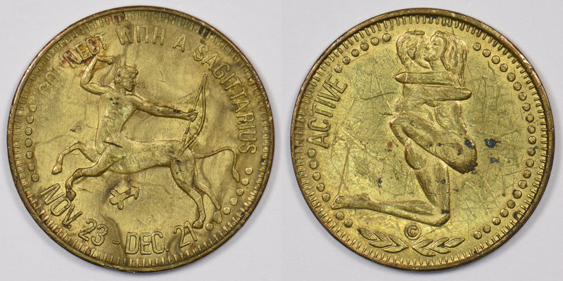 1990 's Love Token Connect with a Sagitarius. Nov 23  Dec 21 P190265 combine0