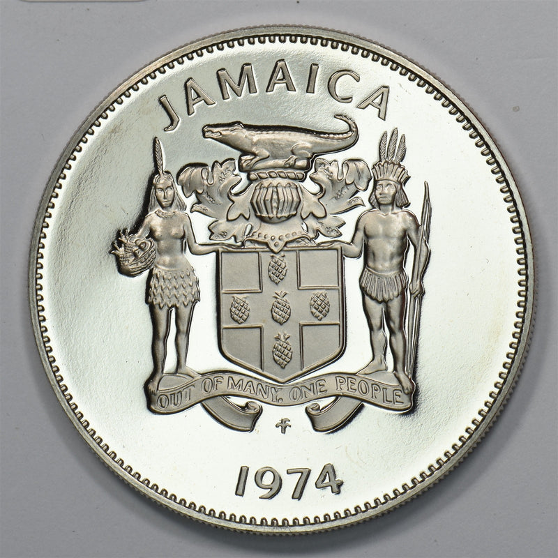 Jamaica 1974-FM Coat of Arms 25 Cents P1512600