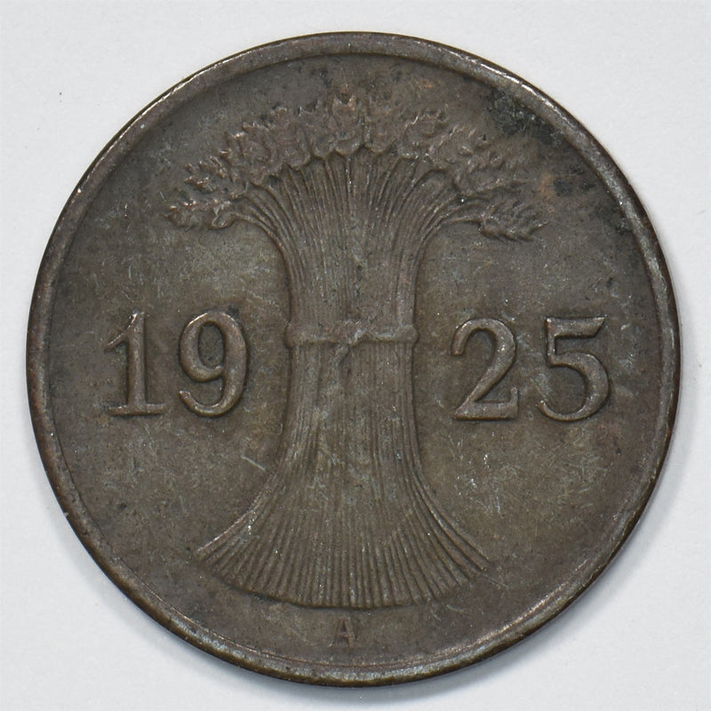 Germany 1925-A Weimar Republic Reichspfennig P9031620