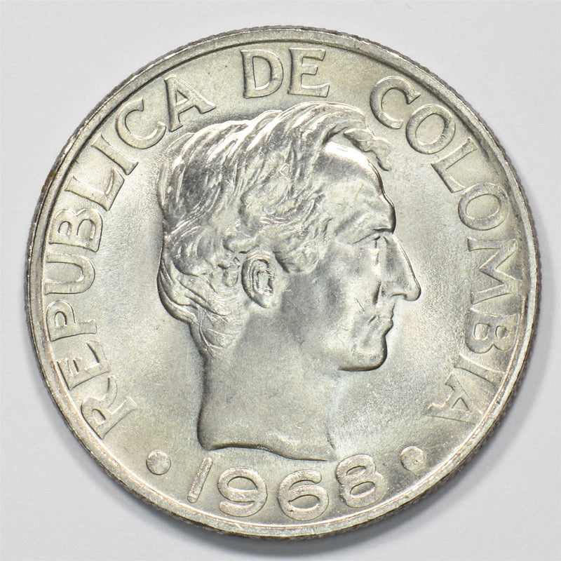 Colombia 1968 Francisco de Paula Santander 50 Centavos P2401460