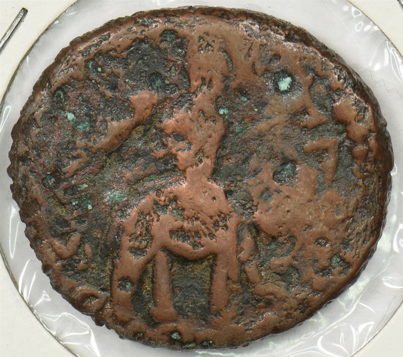 India Independent Kingdoms 180 Drachm AE 25 Vasudeva I Kushana P190357 combine s0