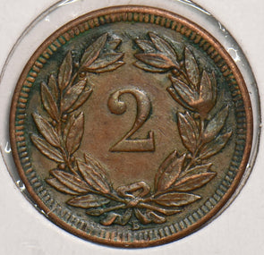 Switzerland 1893 2 Rappen P240001 combine shipping2