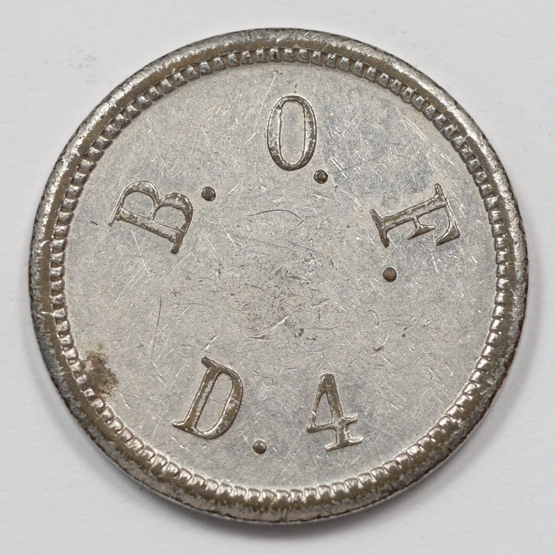 B.O.F.D.4 Machine Trade/Merchant Token P1513280