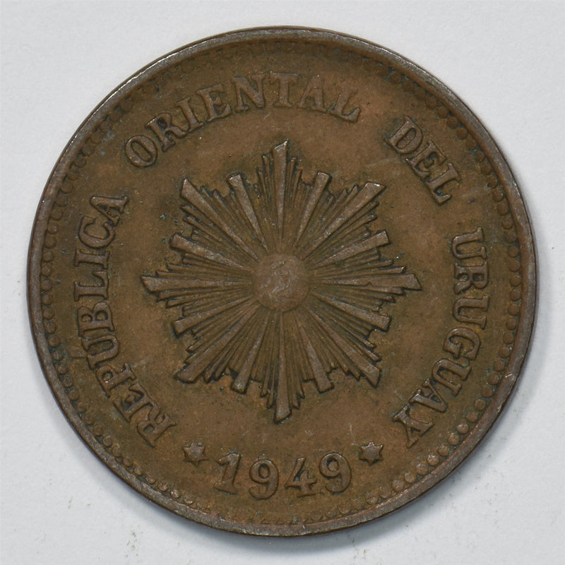 Uruguay 1949-So Oriental Republic 2 Centésimos P9029640