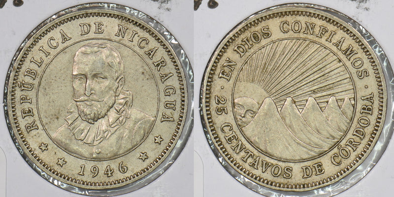 Nicaragua 1946 25 Centavos P290398 combine shipping0