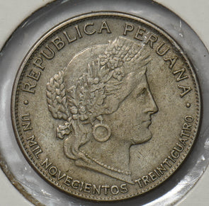 Peru 1934 5 Centavos Head of Ceres P903539 combine shipping0