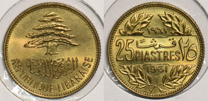 Lebanon 1961 25 Piastres P290243 combine shipping0