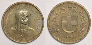 Switzerland 1968 5 Francs P150137 combine shipping0