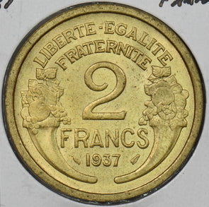 France 1937 2 Francs P190546 combine shipping1