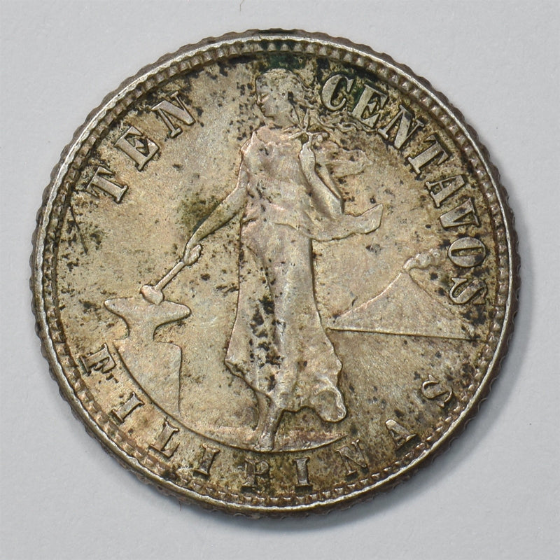 Philippines 1944-D Commonwealth 10 Centavos Silver P1513110