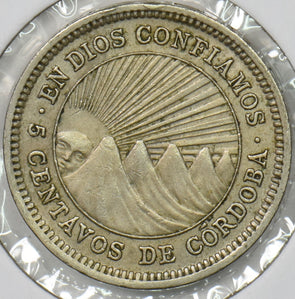 Nicaragua 1965 5 Centavos P190372 combine shipping1