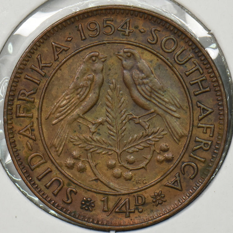 South Africa 1954 1/4 Penny P900378 combine shipping0