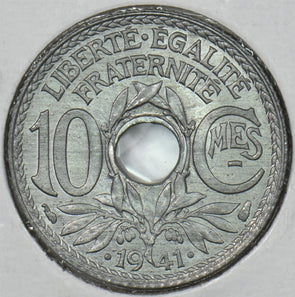 France 1941 10 Centimes P190523 combine shipping1