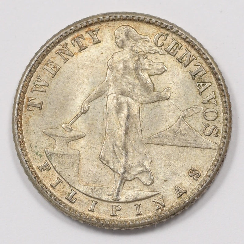 Philippines 1944-D Commonwealth 20 Centavos Silver P1514310