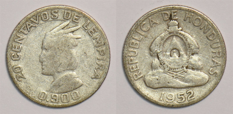 Honduras 1952 20 Centavos P190188 combine shipping0