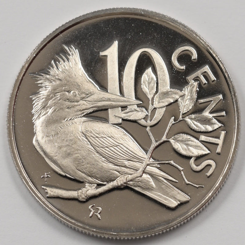 British Virgin Islands 1973-FM Elizabeth II 10 Cents Proof P9040250