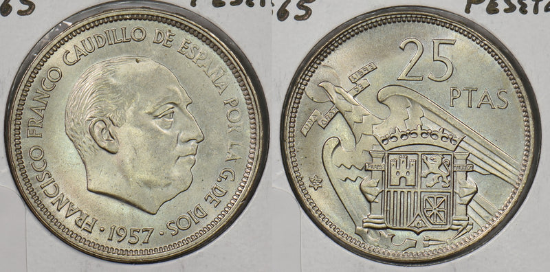 Spain 1957 25 Pesetas P190281 combine shipping0