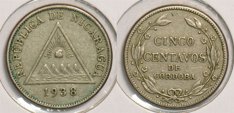 Nicaragua 1938 5 Centavos P290154 combine shipping0