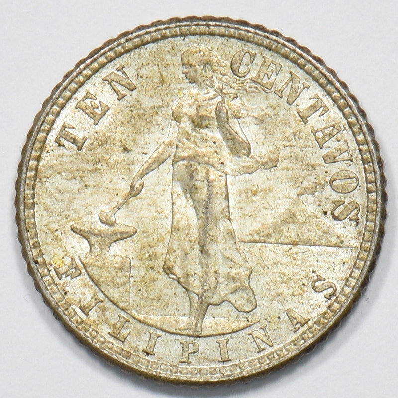 Philippines 1944-D Commonwealth 10 Centavos Silver P1510710