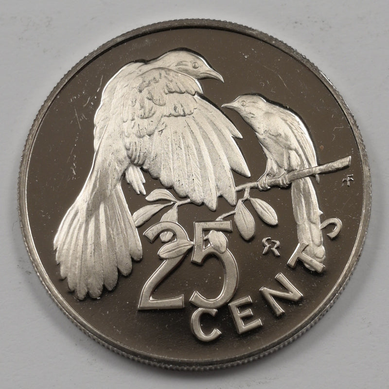 British Virgin Islands 1973-FM Elizabeth II 25 Cents Proof P9039330