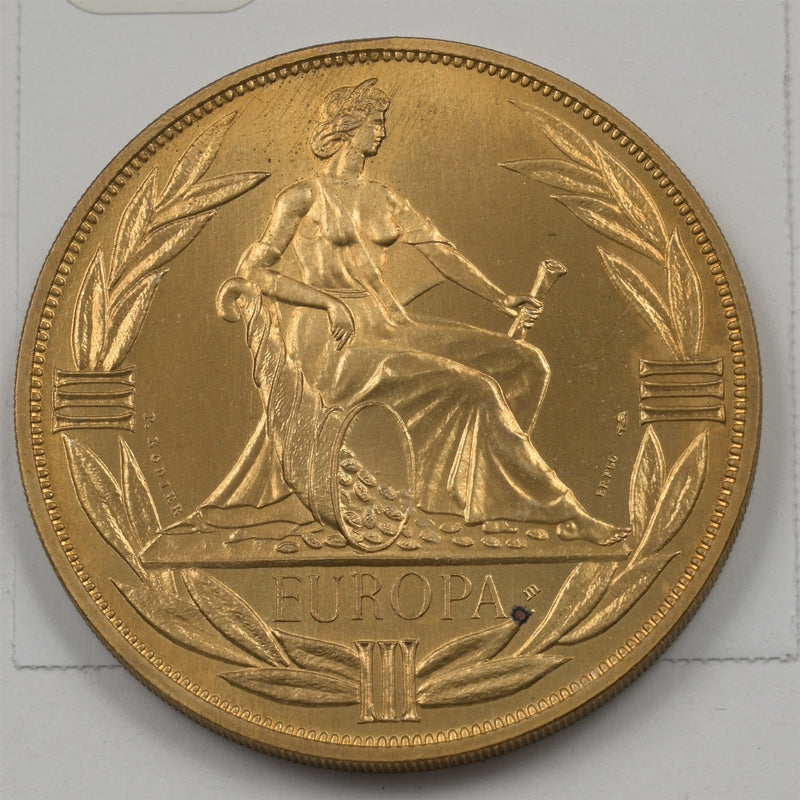 France 1980 Europa III ECU Medal P1913660