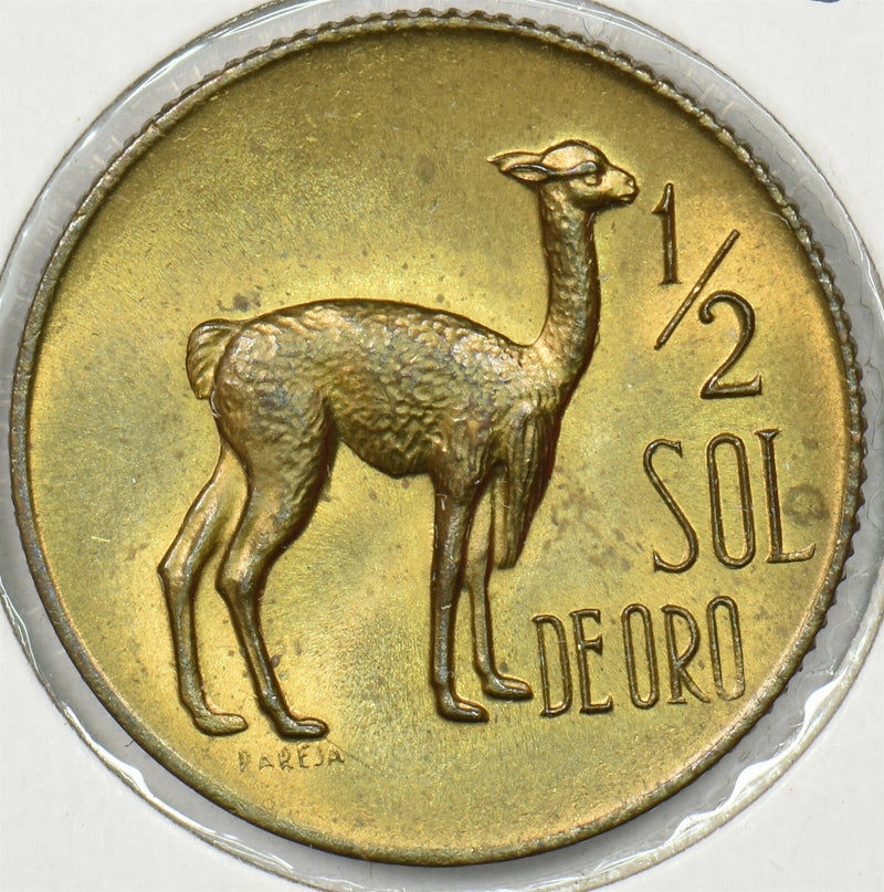Peru 1967 1/2 Sol Vicuna animal P150170 combine shipping0